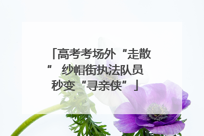 高考考场外“走散” 纱帽街执法队员秒变“寻亲侠”