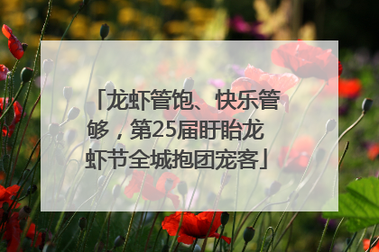 龙虾管饱、快乐管够，第25届盱眙龙虾节全城抱团宠客