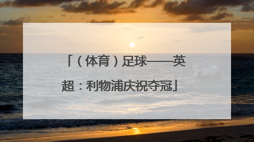 （体育）足球——英超：利物浦庆祝夺冠