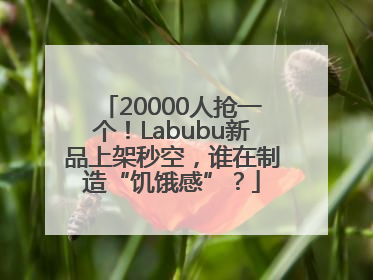 20000人抢一个！Labubu新品上架秒空，谁在制造“饥饿感”？