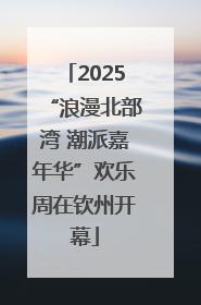 2025“浪漫北部湾 潮派嘉年华”欢乐周在钦州开幕