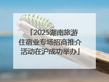 2025湖南旅游住宿业专场招商推介活动在沪成功举办