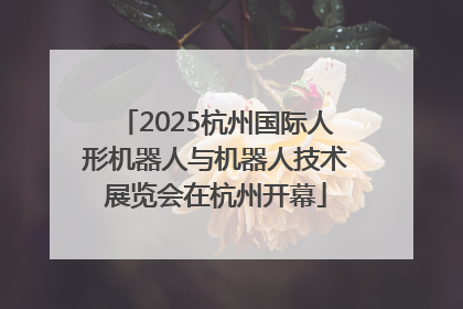 2025杭州国际人形机器人与机器人技术展览会在杭州开幕