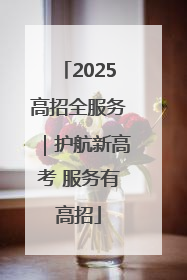 2025高招全服务｜护航新高考 服务有高招