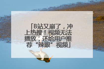 B站又崩了，冲上热搜！视频无法播放，还给用户推荐“辣眼”视频