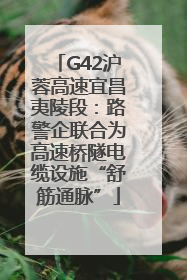 G42沪蓉高速宜昌夷陵段：路警企联合为高速桥隧电缆设施“舒筋通脉”