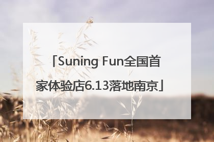 Suning Fun全国首家体验店6.13落地南京